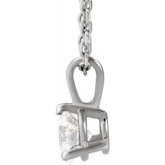 Sterling Silver 1/3 CTW Natural Diamond 18" Necklace