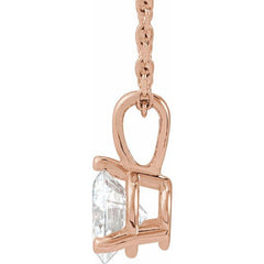14K Rose Gold 1/2 CTW Natural Diamond 18" Necklace
