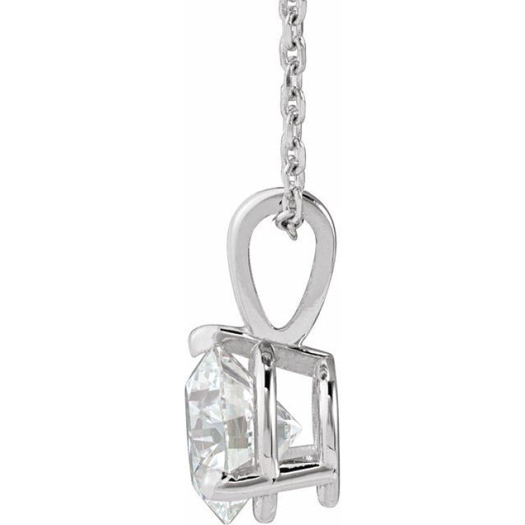 Sterling Silver 1 CTW Lab-Grown Diamond 18" Necklace