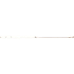 14K Rose Gold Lab-Grown Diamond 6 1/2-7 1/2" Bracelet
