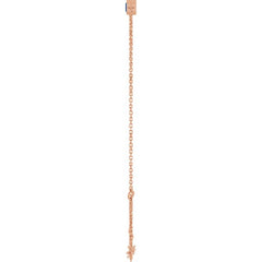 14K Rose Gold Lab-Grown Blue Sapphire 6 1/2-7 1/2" Bracelet