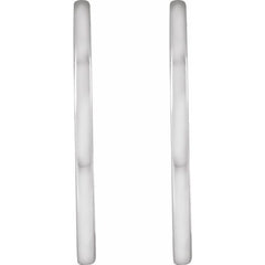 Sterling Silver Hinged 25 mm Hoop Earrings
