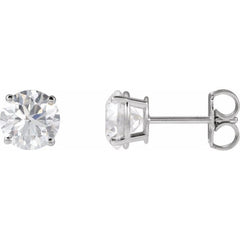 14K Rose Gold 1/3 CT Natural Diamond Earring