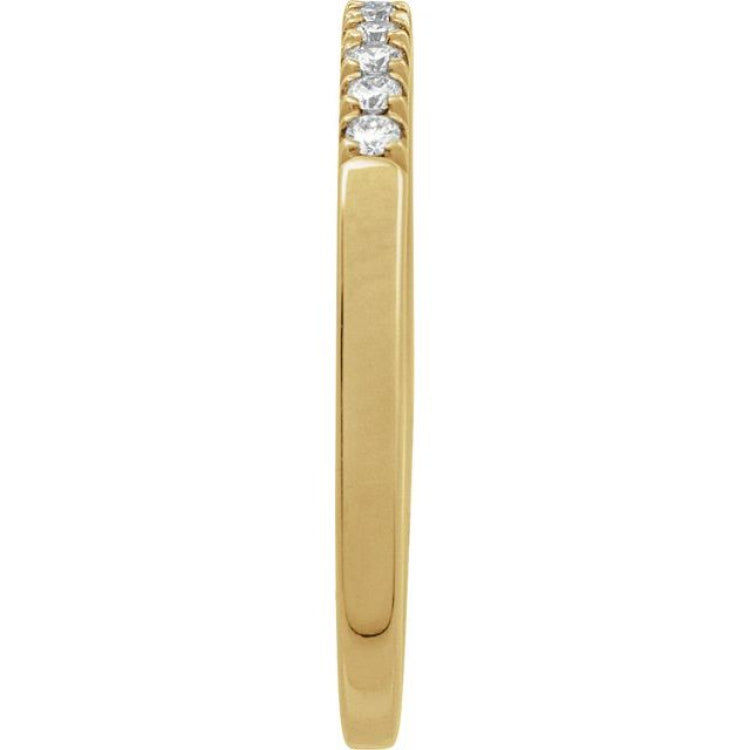 10K Yellow Gold 1/6 CTW Natural Diamond Stackable Ring