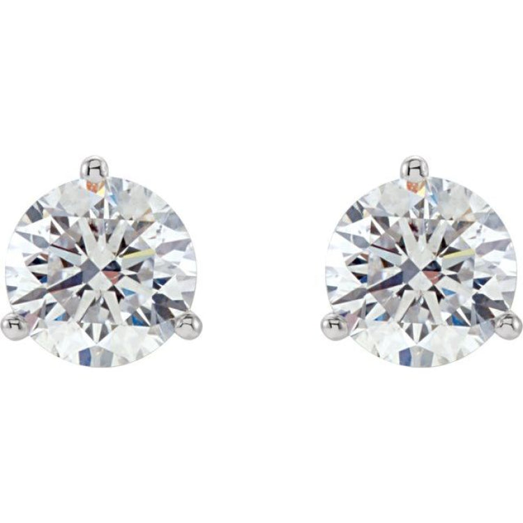 Platinum 1 1/2 CTW Natural Diamond Stud Earrings