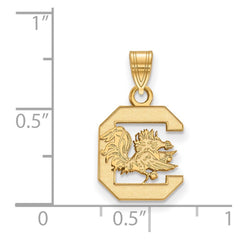 10k Gold LogoArt University of South Carolina Small Pendant