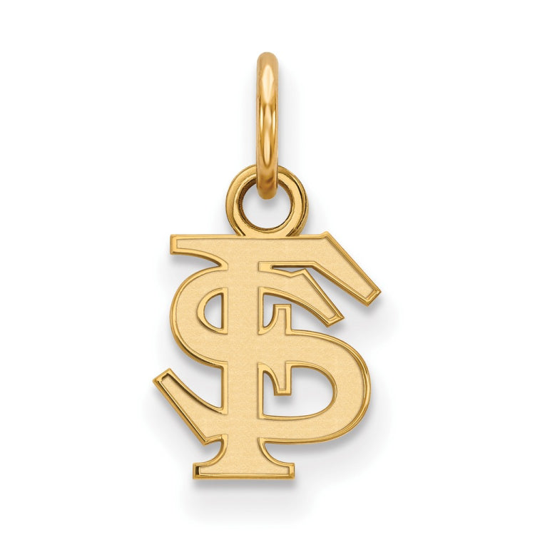 14k Gold LogoArt Florida State University F-S Extra Small Pendant