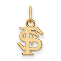 14k Gold LogoArt Florida State University F-S Extra Small Pendant