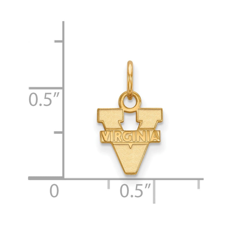 14k Gold LogoArt University of Virginia Extra Small Pendant