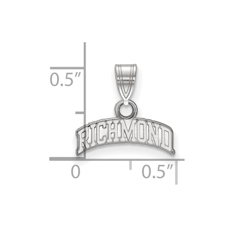 14kw Gold University of Richmond Small Script Pendant