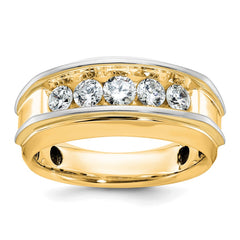 Men's 10k Yellow Gold Fancy Wedding Band