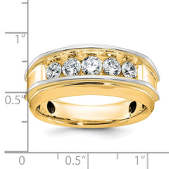 Men's 10k Yellow Gold Fancy Wedding Band