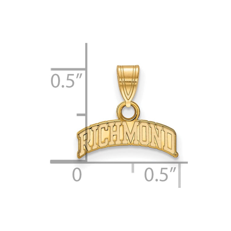 14ky Gold University of Richmond Small Script Pendant