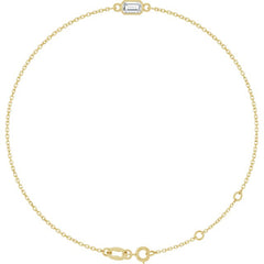 14K Yellow Gold Lab-Grown Diamond 6 1/2-7 1/2" Bracelet