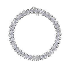 9.5 CTW Aria Half- Bezel Tennis Bracelet
