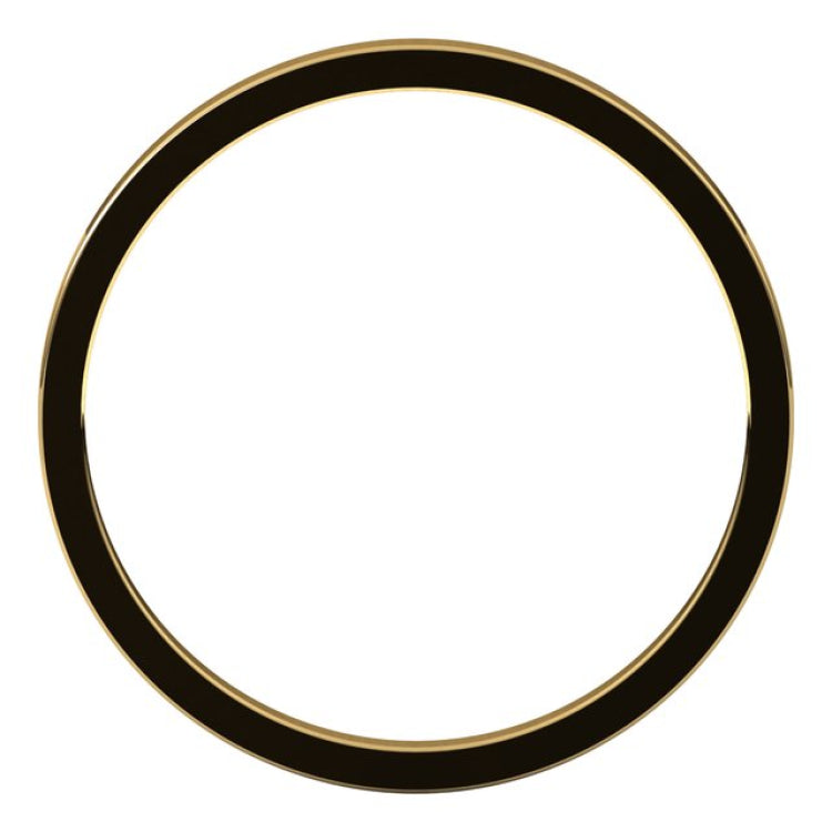 14K Yellow Gold 1.5 mm Flat Band Size 6.5