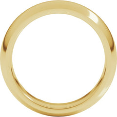 14K Yellow Gold 6 mm Comfort-Fit Half Round Band Size 13.5