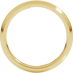 18K Yellow Gold 2.5 mm Comfort-Fit Half Round Band Size 5
