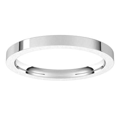 Platinum 2 mm Comfort-Fit Flat Band Size 4