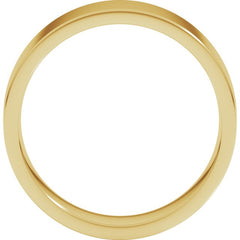 10K Yellow Gold 6 mm Lightweight Comfort-Fit Flat Band Size 9.5