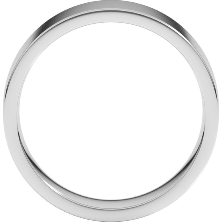 Platinum 6 mm Lightweight Comfort-Fit Flat Band Size 9.5