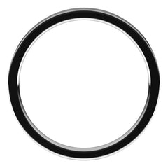 14K White Gold 2 mm Lightweight Comfort-Fit Flat Band Size 7.5