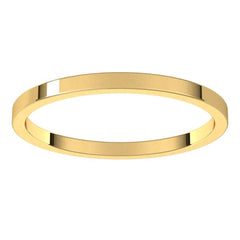 10K Yellow Gold 1.5 mm Flat Band Size 12.5