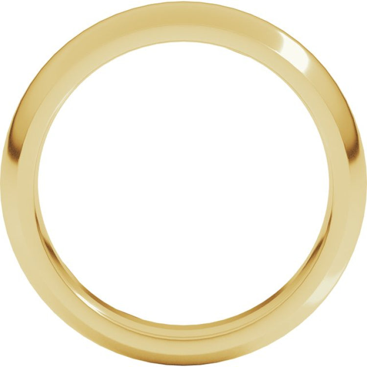 10K Yellow Gold 5 mm Comfort-Fit Half Round Band Size 11.5