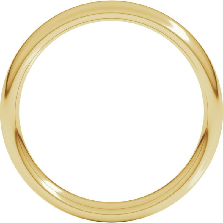18K Yellow Gold 4 mm Comfort-Fit European-Style Band Size 10.5