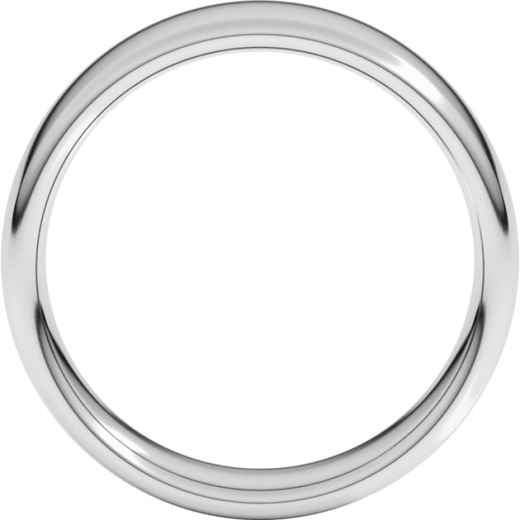 Sterling Silver 6 mm Comfort-Fit European-Style Band Size 11