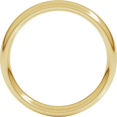 14K Yellow Gold 4 mm Comfort-Fit European-Style Band Size 8.5