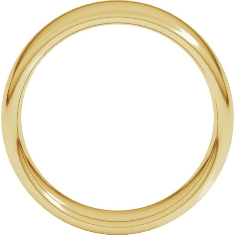 14K Yellow Gold 7 mm Comfort-Fit European-Style Band Size 8.5