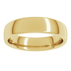 14K Yellow Gold 5 mm Comfort-Fit European-Style Band Size 8