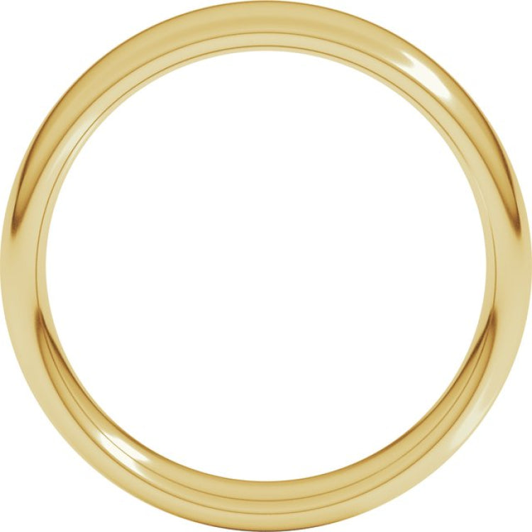 18K Yellow Gold 5 mm Comfort-Fit European-Style Band Size 8