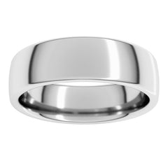 Sterling Silver 6 mm Comfort-Fit European-Style Band Size 9
