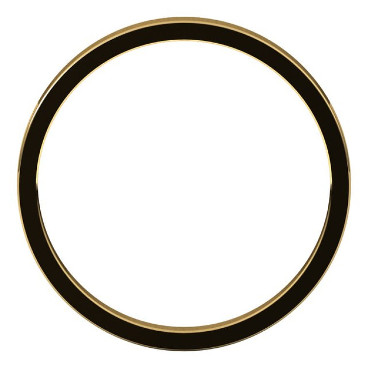 18K Yellow Gold 2 mm Flat Band Size 4