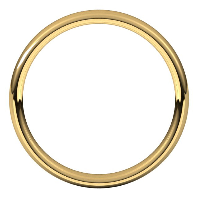 18K Yellow Gold 3.5 mm Comfort-Fit European-Style Band Size 12