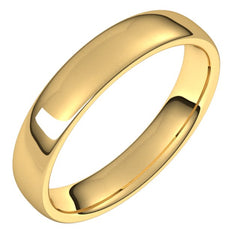 14K Yellow Gold 4.5 mm Comfort-Fit European-Style Band Size 6.5