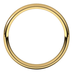 14K Yellow Gold 3.5 mm Comfort-Fit European-Style Band Size 8