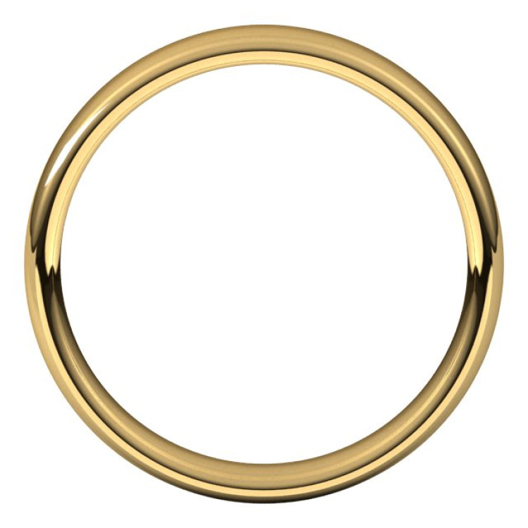 10K Yellow Gold 4.5 mm Comfort-Fit European-Style Band Size 8