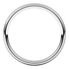 Platinum 2.5 mm Comfort-Fit European-Style Band Size 6