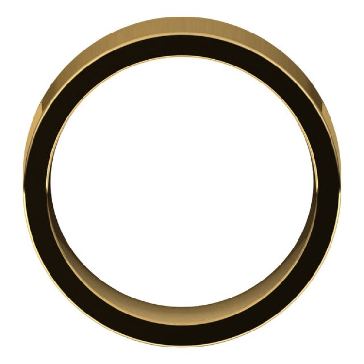 14K Yellow Gold 8 mm Comfort-Fit Flat Band Size 9.5