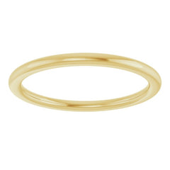 10K Yellow Gold 1.5 mm Comfort-Fit European-Style Band Size 5