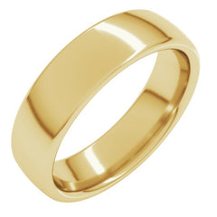 14K Yellow Gold 5.5 mm Comfort-Fit European-Style Band Size 9.5