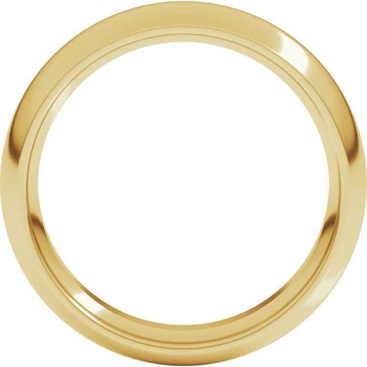 10K Yellow Gold 5.5 mm Comfort-Fit Half Round Band Size 9.5