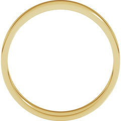 14K Yellow Gold 4.5 mm Flat Band Size 6.5