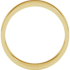 14K Yellow Gold 5 mm Flat Band Size 12