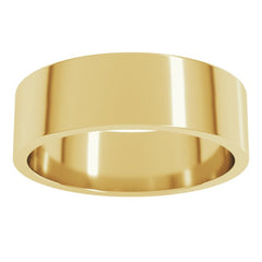 10K Yellow Gold 6 mm Flat Band Size 8