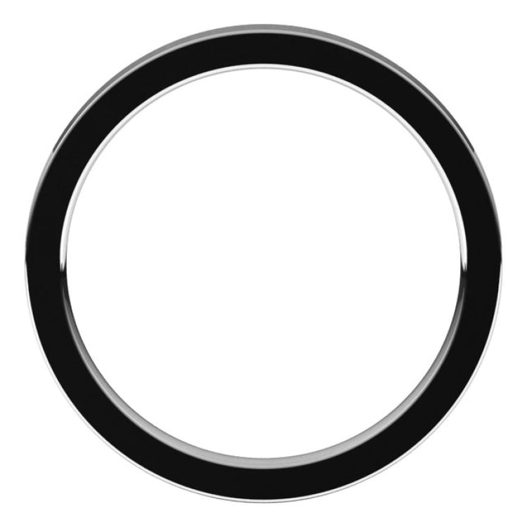 Platinum 2 mm Comfort-Fit Flat Band Size 4.5