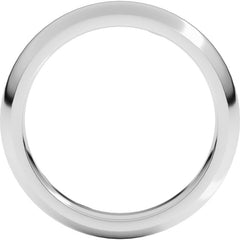 Sterling Silver 4 mm Comfort-Fit Half Round Band Size 5